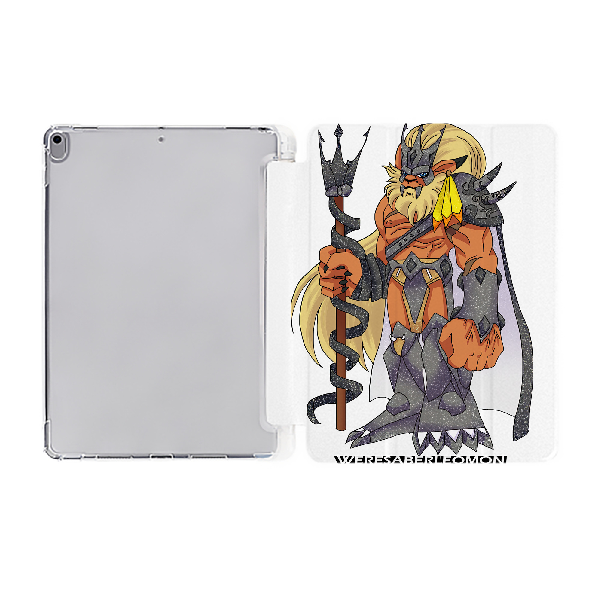 （画像用） Digimon デジタルモンスター/デジモン IPad ケース ペン収納付き 三つ折りスタンド PUレザー×シリコン 対応機種9.5/10.5/10.9インチ